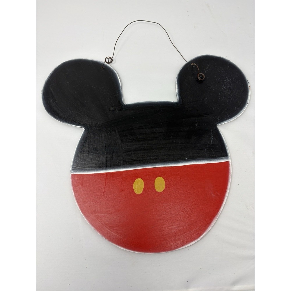 Handmade chalk Paint Mickey Door Wall Hanger  15"x10" Countdown Disney Writable